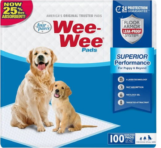 Superior Performance Unscented Pee Pads for Dogs & Puppies