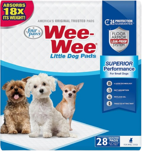 Superior Performance Unscented Little Pee Pads for Small Dogs