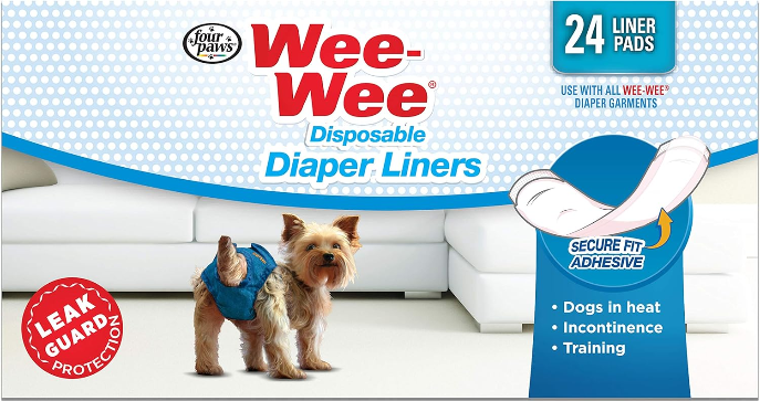 Disposable Dog Potty Training Liner Pads for Reuseable Diapers